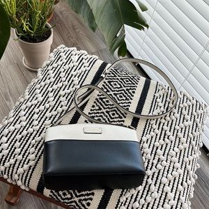 Kate Spade Black/White Leather Handbag